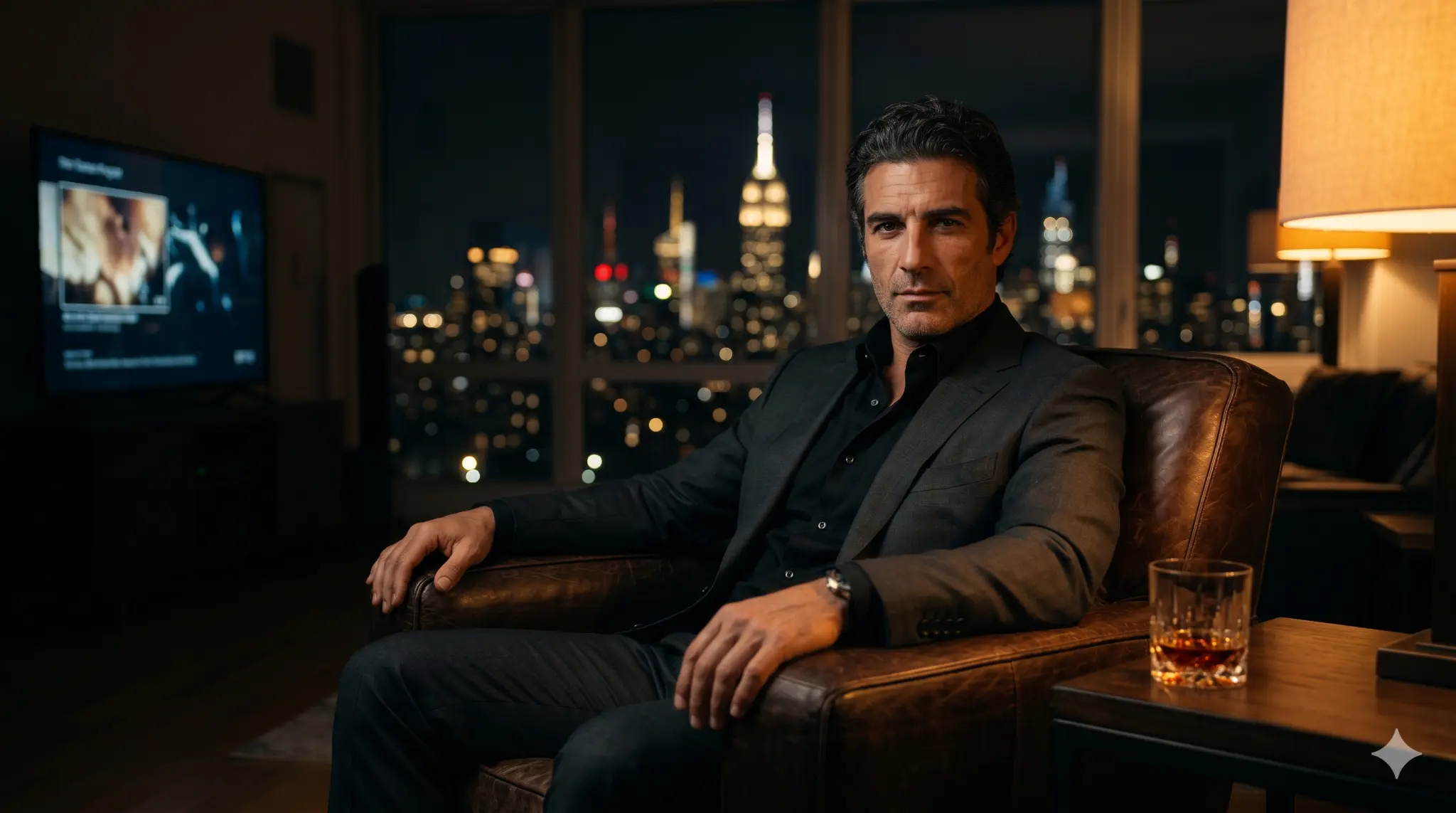 Joey Ciccolini — The Corrupting Angel. Manhattan loft, amber light.